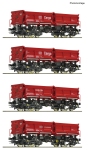 Roco 6600202 - H0 - 4-tlg. Set Muldenkippwagen, DB AG, Ep. VI